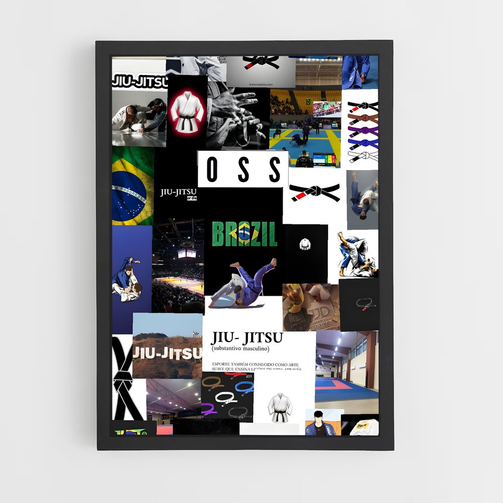 Poster Sportif Fusion – affiche Jiu-jitsu brésilien (vue 2)